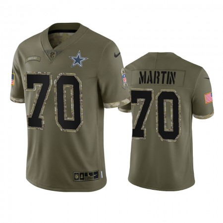 Tröjor Dallas Cowboys Zack Martin 70 Olive 2022 Salute To Service Limited - Män Tröjor Dallas Cowboys Zack Martin 70 Olive 2022 Salute To Service Limited - Män